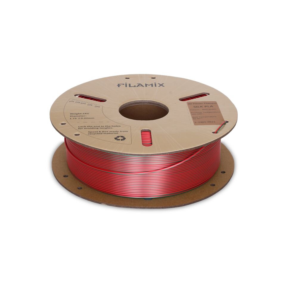 FİLAMİX PLA Magic Kırmızı / Yeşil Filament 1,75mm 1kg - bisiparisver