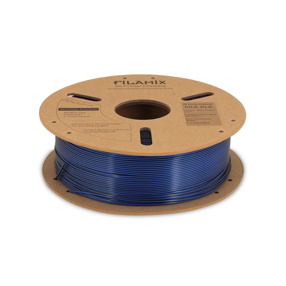 FİLAMİX PLA Mystic Mavi / Mor / Siyah Filament 1,75mm 1kg - bisiparisver