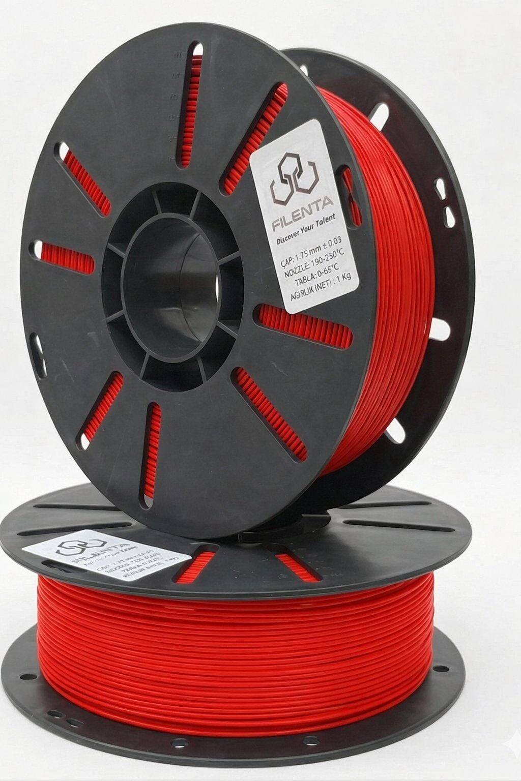 FILENTA PLA Premium Bayrak Kırmızısı Filament 1,75mm 1kg - bisiparisver