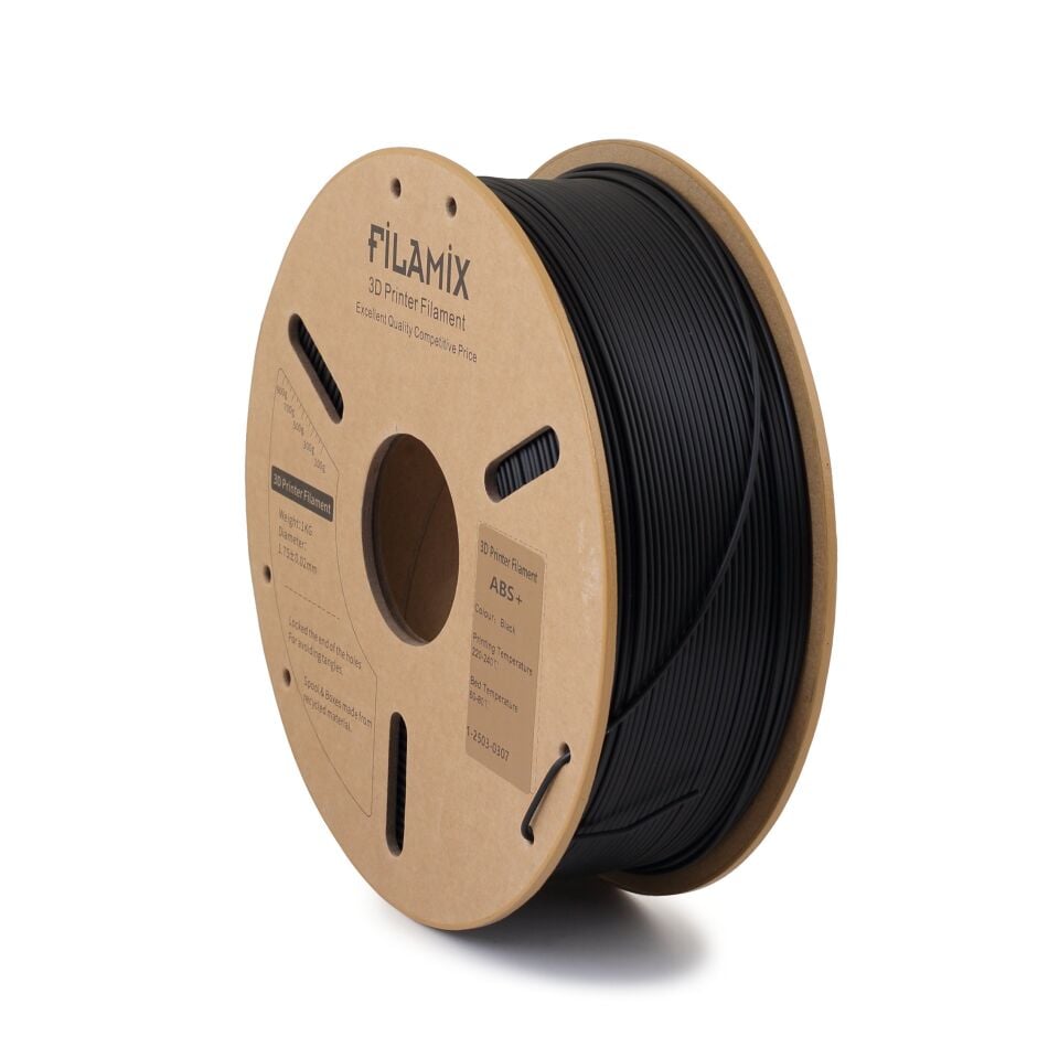 FİLAMİX ABS+ Siyah Filament 1,75mm 1kg - bisiparisver