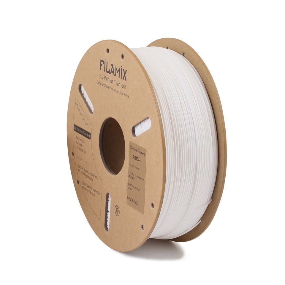 FİLAMİX ABS+ Beyaz Filament 1,75mm 1kg - bisiparisver