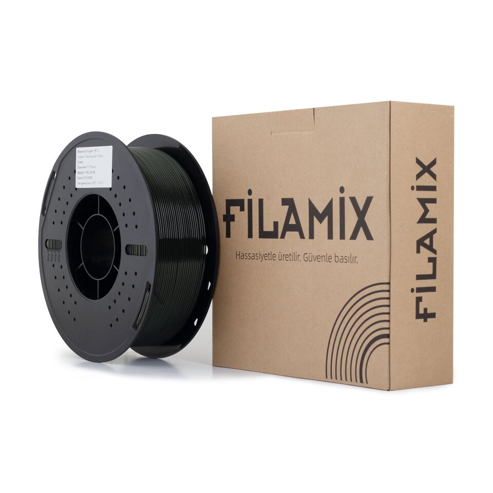 FİLAMİX Hyper PETG Yarı Saydam Zeytin Yeşili (Translucent Olive Green) Filament 1,75mm 1kg - bisiparisver