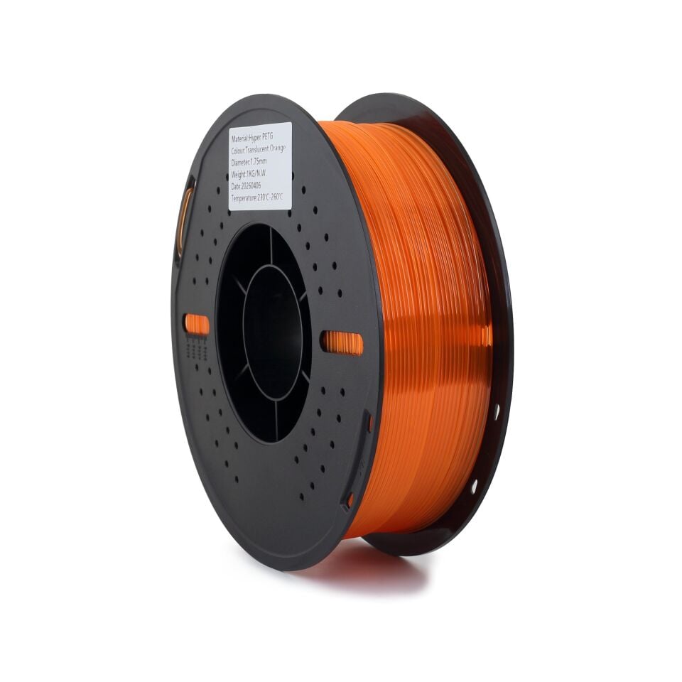 FİLAMİX Hyper PETG Yarı Saydam Turuncu (Translucent Orange) Filament 1,75mm 1kg - bisiparisver