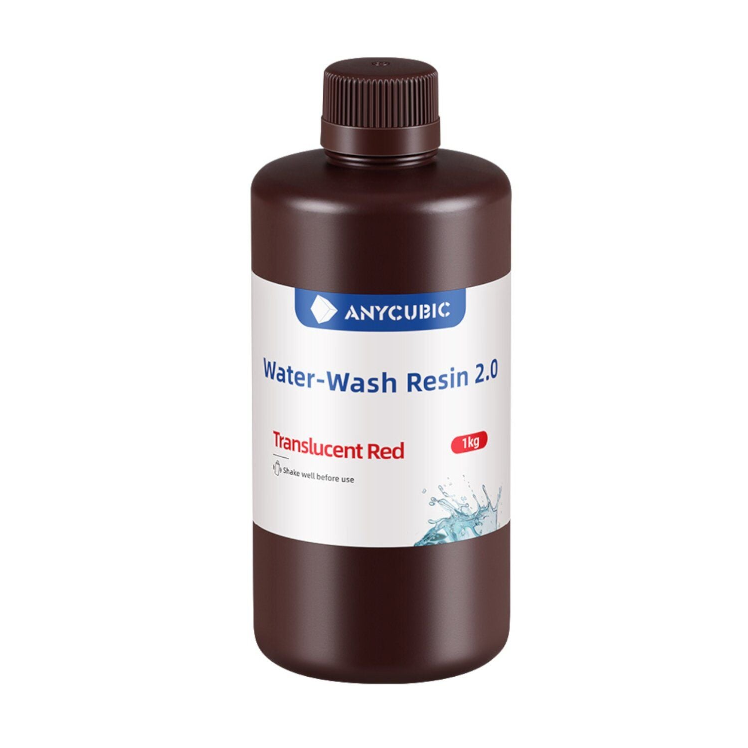 Şeffaf Kırmızı Anycubic Water-Wash (Suyla Yıkanabilen) Reçine 2.0 - bisiparisver.com