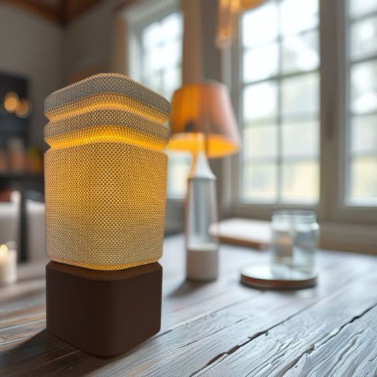 Örgülü Kare Masa Lambası