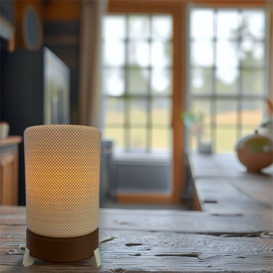 Örgülü Silindir Masa Lambası