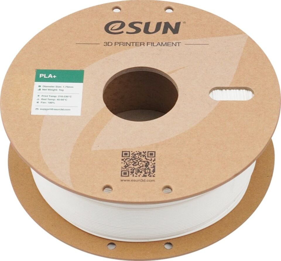 eSUN PLA+ Süt Beyazı Filament 1,75mm 1kg - bisiparisver