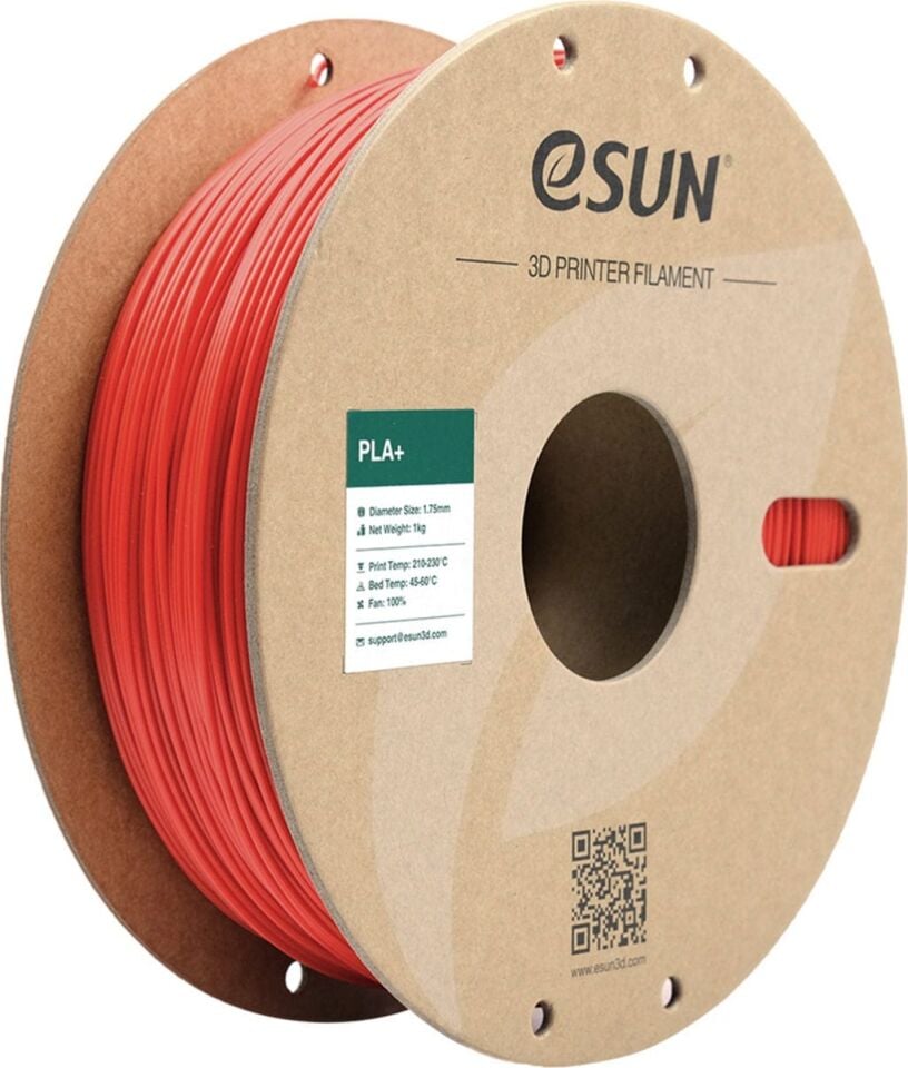 eSUN PLA+ Kırmızı Filament 1,75mm 1kg - bisiparisver