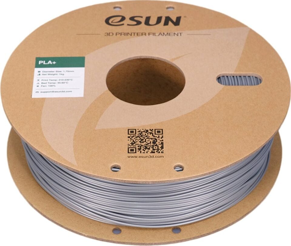 eSUN PLA+ Gümüş Filament 1,75mm 1kg - bisiparisver
