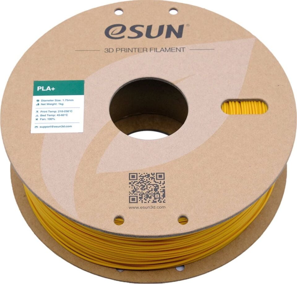 eSUN PLA+ Sarı Filament 1,75mm 1kg - bisiparisver