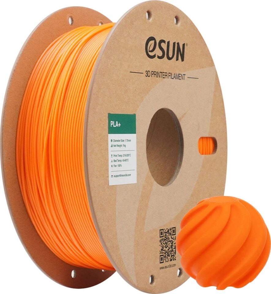 eSUN PLA+ Mercan Turuncu Filament 1,75mm 1kg - bisiparisver