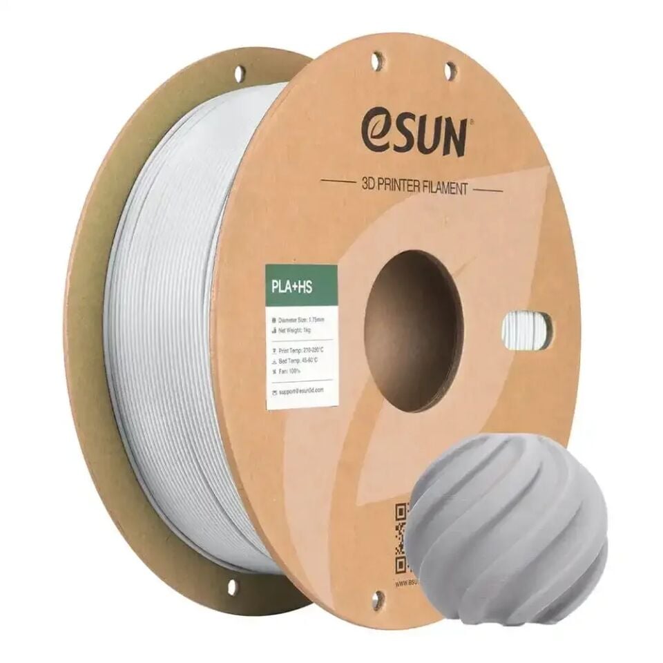 eSUN PLA+HS Açık Beton Gri Filament 1,75mm 1kg - bisiparisver