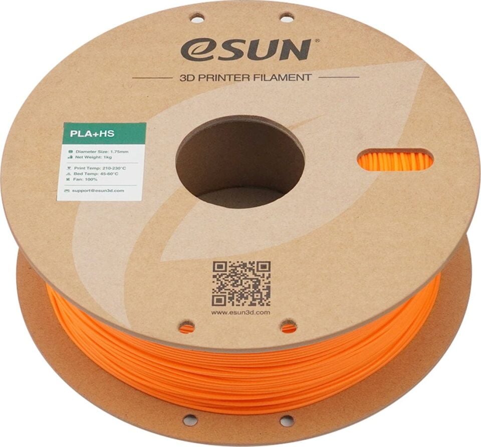 eSUN PLA+HS Mercan Turuncu Filament 1,75mm 1kg - bisiparisver