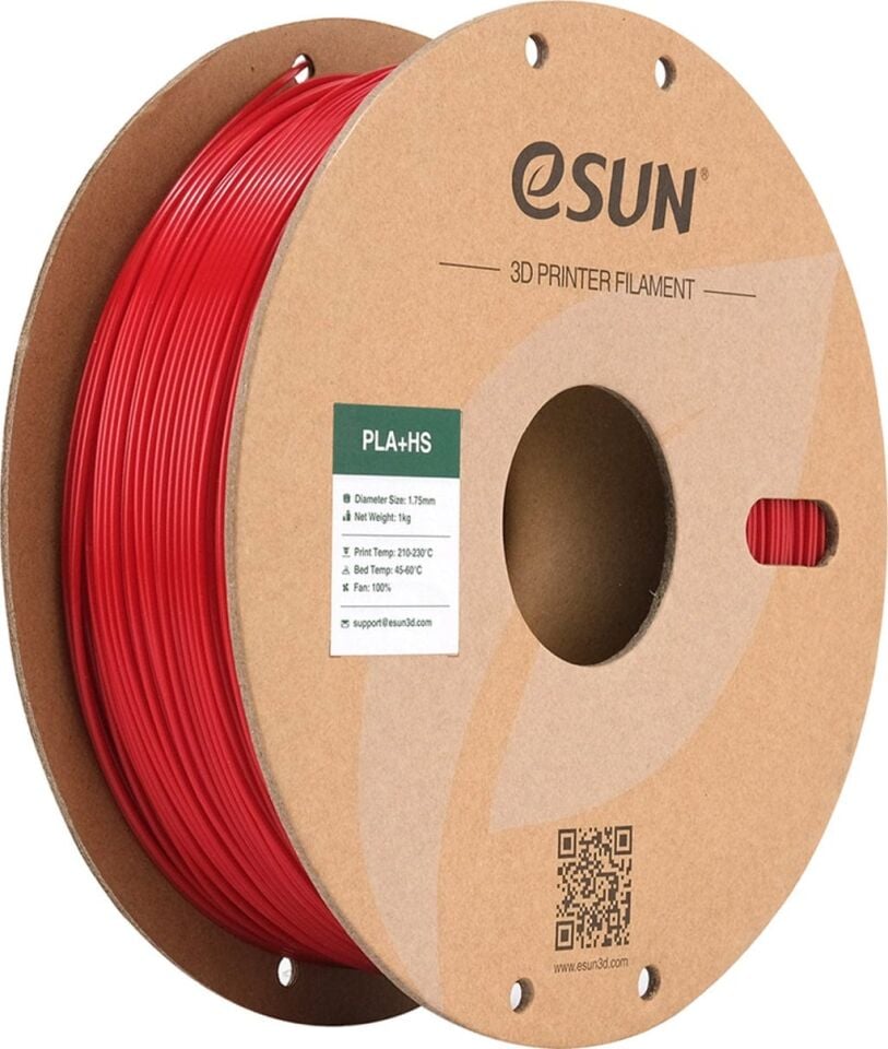eSUN PLA+HS Ateş Kırmızısı Filament 1,75mm 1kg - bisiparisver