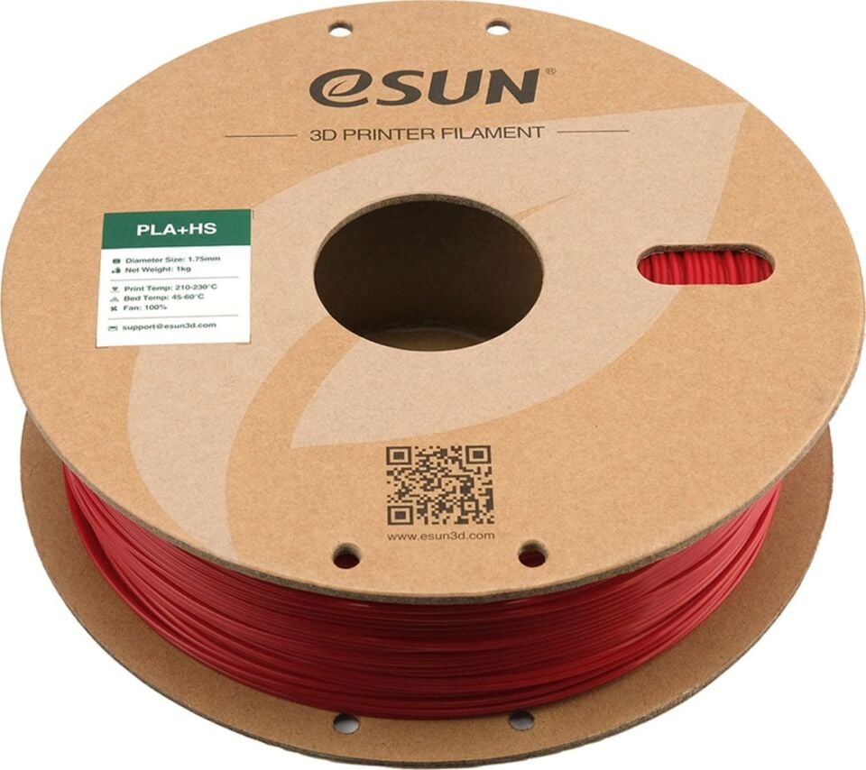 eSUN PLA+HS Ateş Kırmızısı Filament 1,75mm 1kg - bisiparisver
