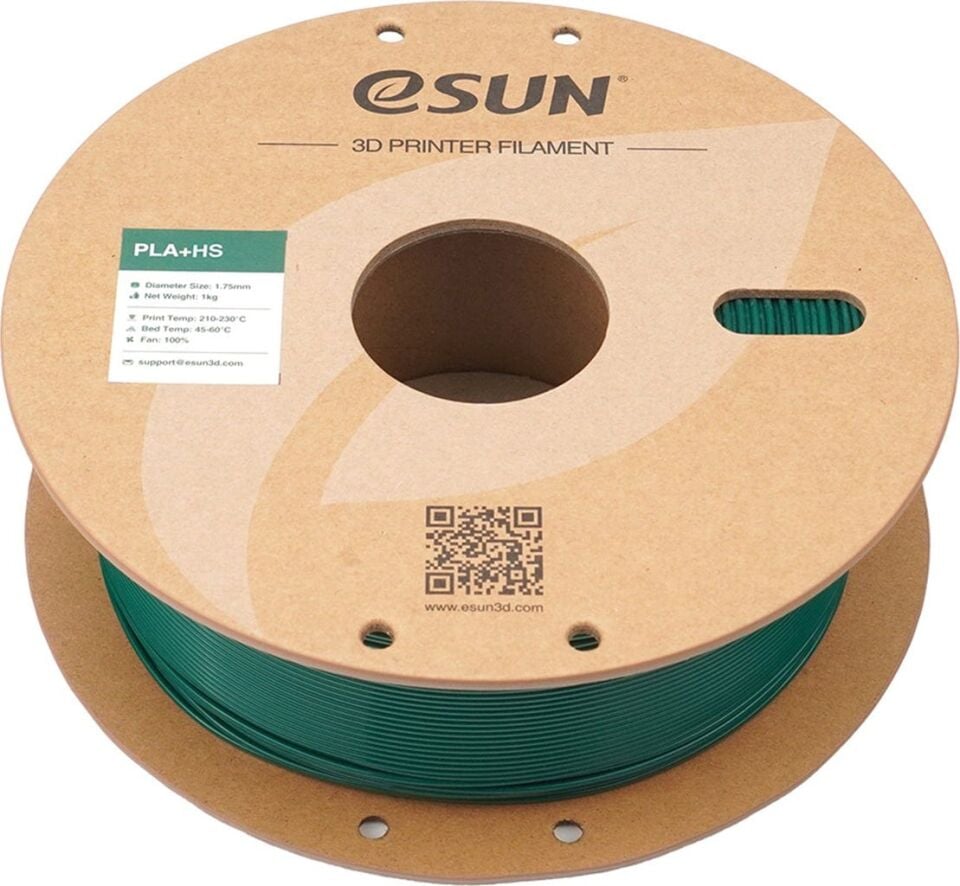 eSUN PLA+HS Holly Yeşili Filament 1,75mm 1kg - bisiparisver