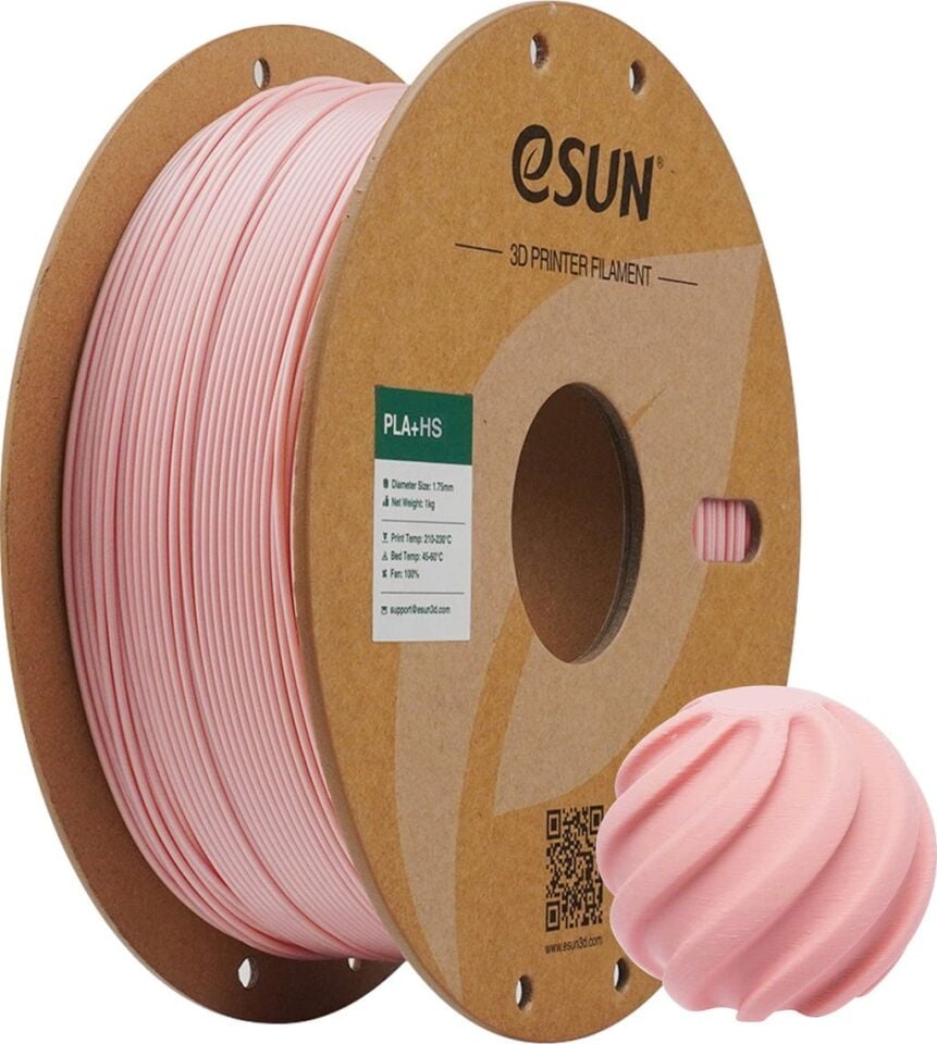 eSUN PLA+HS Şeftali Pembesi Filament 1,75mm 1kg - bisiparisver