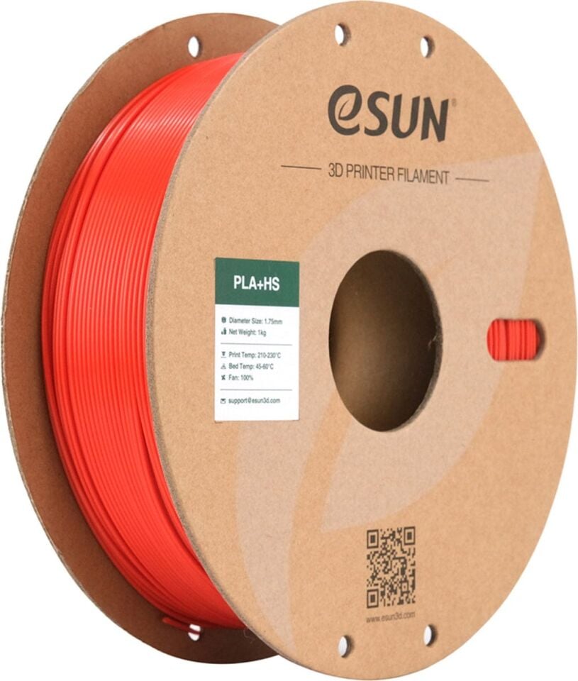 eSUN PLA+HS Kırmızı Filament 1,75mm 1kg - bisiparisver
