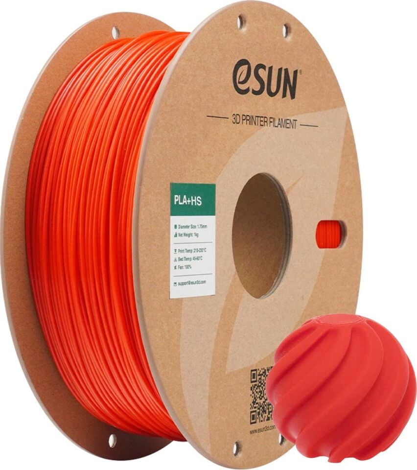 eSUN PLA+HS RGB Kırmızı Filament 1,75mm 1kg - bisiparisver