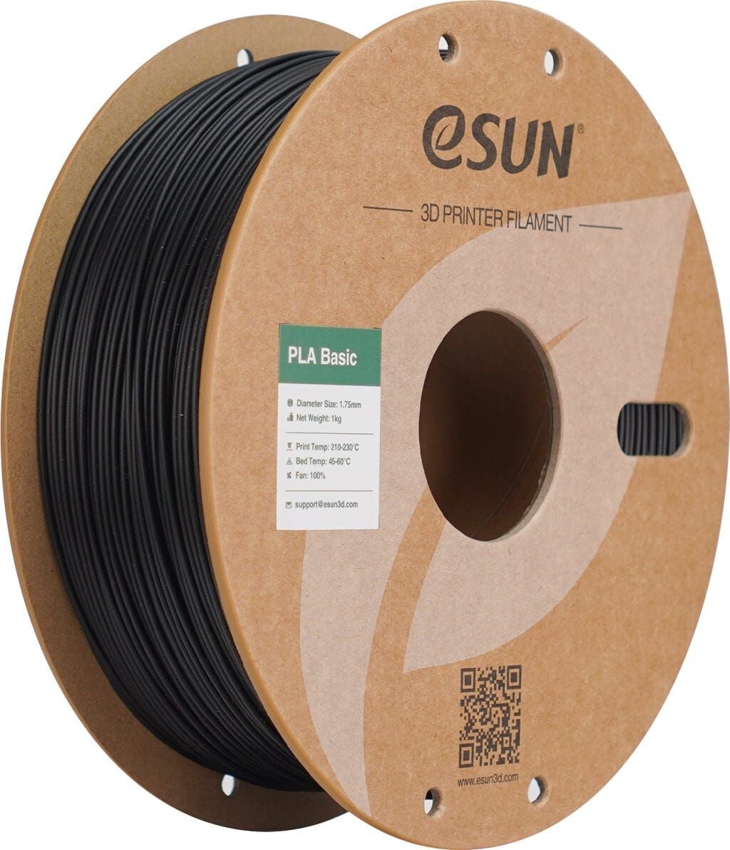 eSUN PLA Basic Siyah Filament 1,75mm 1kg - bisiparisver
