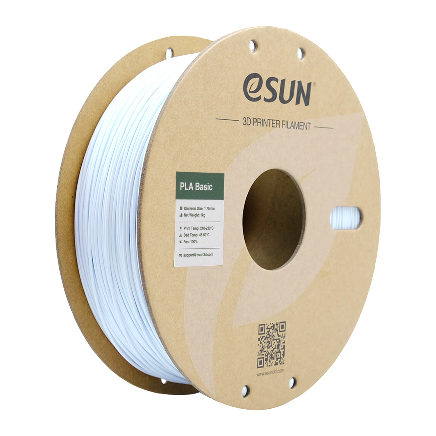 eSUN PLA Basic Soğuk Beyaz Filament 1,75mm 1kg - bisiparisver