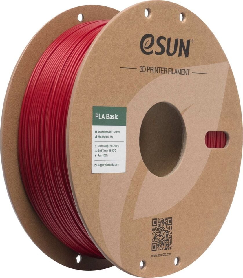 eSUN PLA Basic Ateş Kırmızısı Filament 1,75mm 1kg - bisiparisver