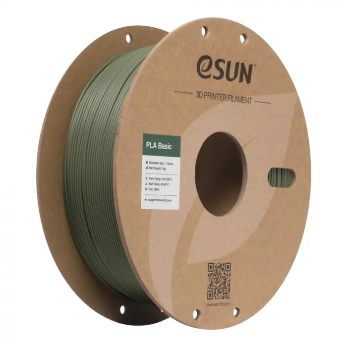 eSUN PLA Basic Zeytin Yeşili Filament 1,75mm 1kg - bisiparisver