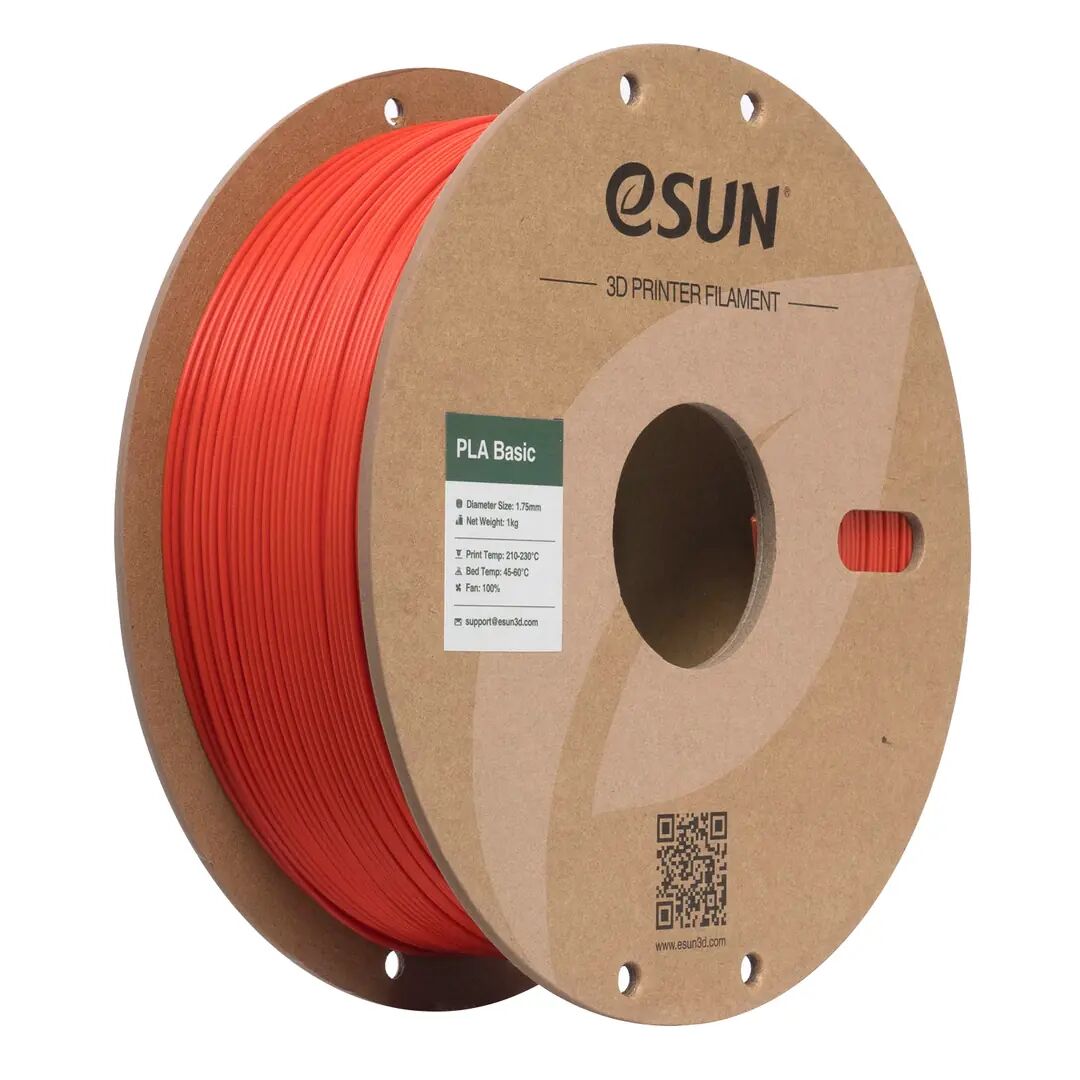 eSUN PLA Basic Kırmızı Filament 1,75mm 1kg - bisiparisver