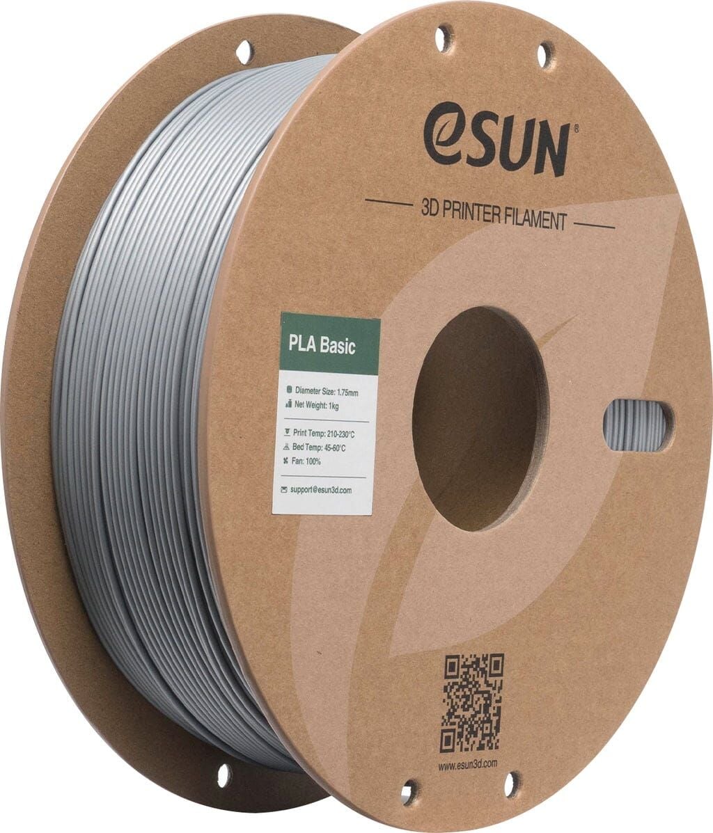 eSUN PLA Basic Gümüş Filament 1,75mm 1kg - bisiparisver